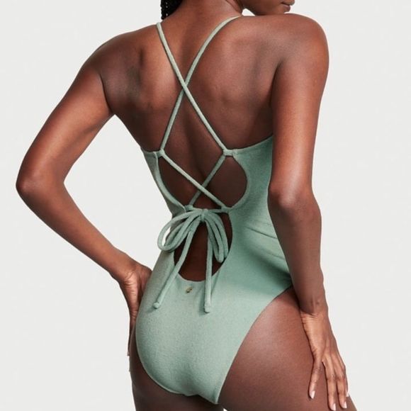 Victoria’s Secret Terrycloth Suit Seasalt Swimsuit - Picture 2 of 11